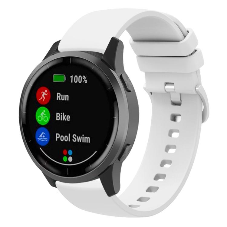 xDfind Flat Pure Color Silicone Watch Band, 20mm, 22mm