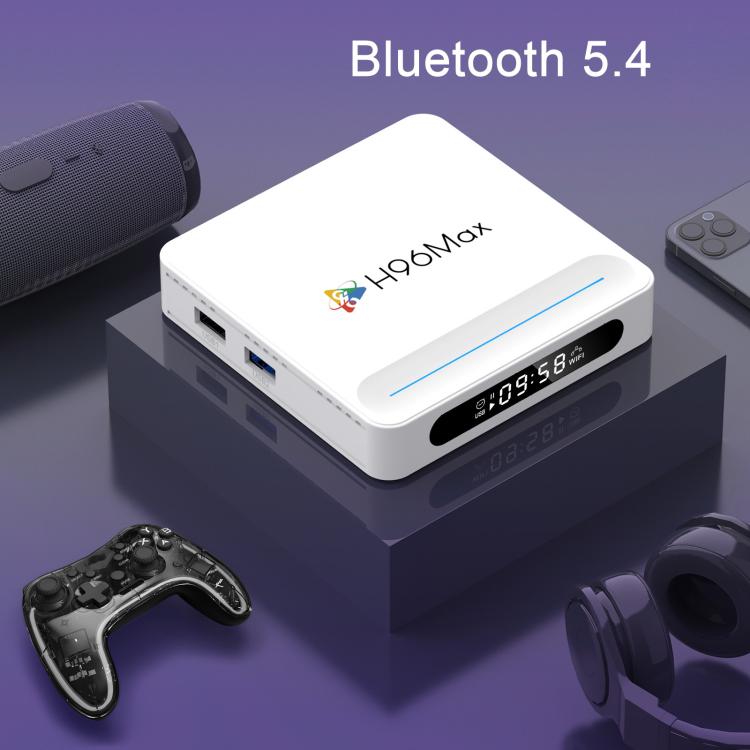 H96 Max H618 Plus Android 14.0 Smart TV Box, Allwinner H618 Quad-core ARM Cortex-A53, 2GB+16GB, 4GB+32GB, 4GB+64GB