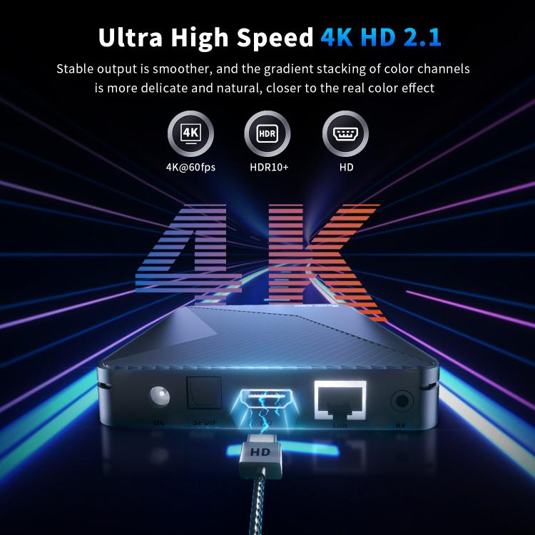 X88 Pro X5M Android 14.0 Smart TV Box, S905X5M 2.0GHz 64-bit Quad-core Cortex-A55, 2GB+16GB, 4GB+64GB