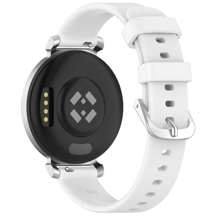 xDfind Quick Release Silver Buckle Silicone Watch Band Wristband, For Garmin Lily 2