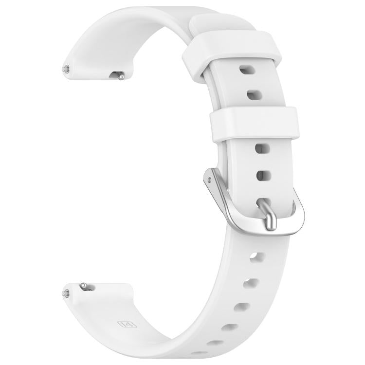 xDfind Quick Release Silver Buckle Silicone Watch Band Wristband, For Garmin Lily 2