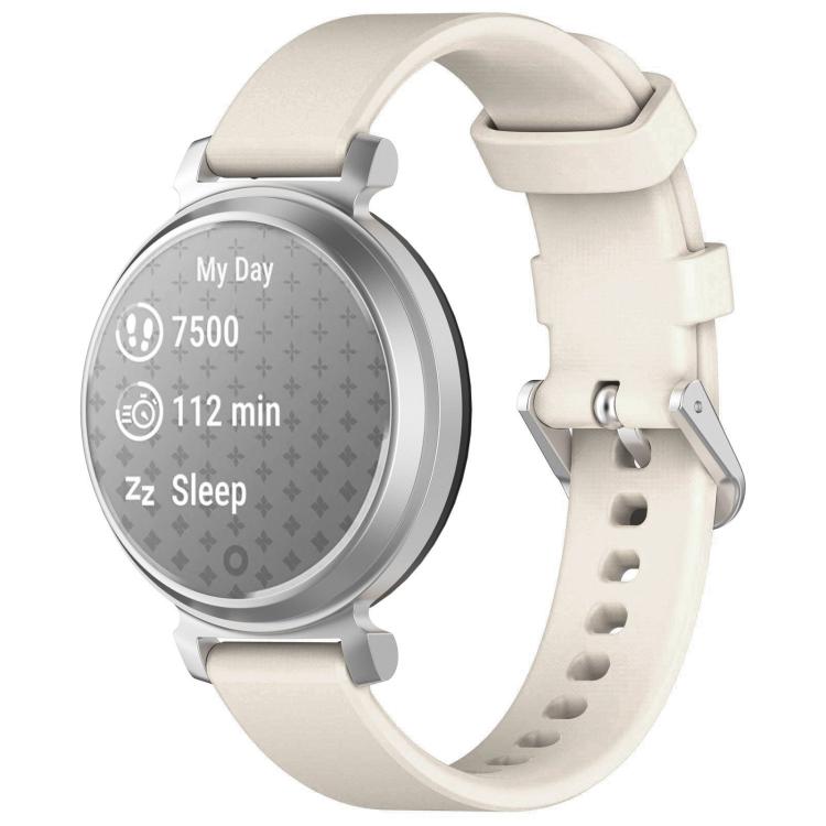 xDfind Quick Release Silver Buckle Silicone Watch Band Wristband, For Garmin Lily 2