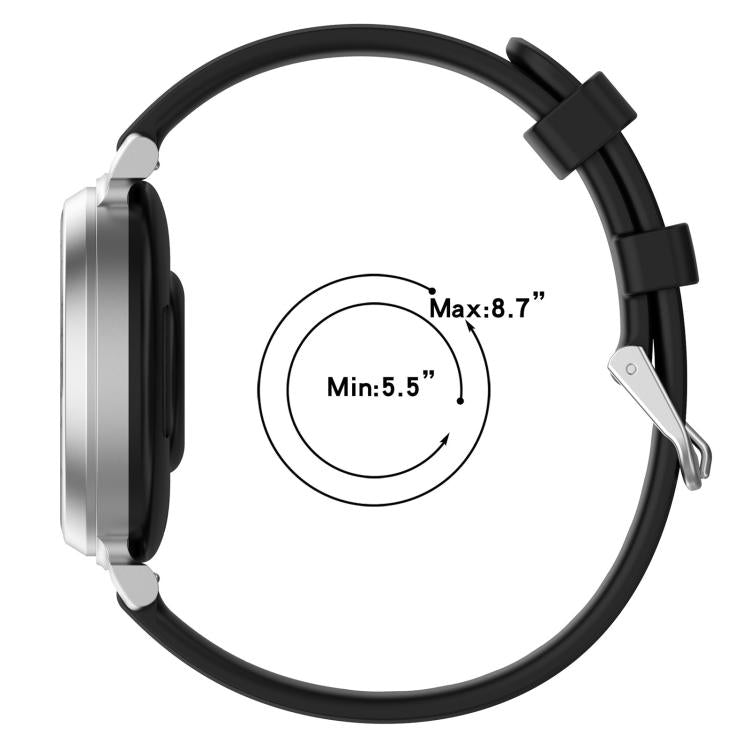 xDfind Quick Release Silver Buckle Silicone Watch Band Wristband, For Garmin Lily 2