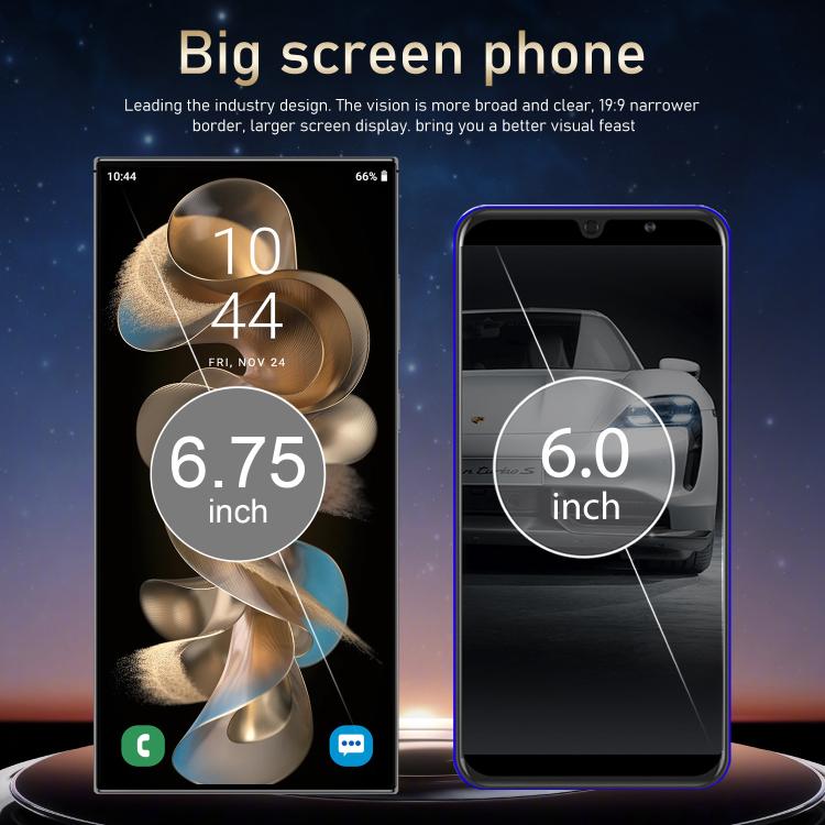 S24 Ultra / S7, 4GB+128GB, 6.75 inch Android 10 MTK6750 Octa Core, Network: 4G, Dual SIM, EU Plug, US Plug, UK Plug