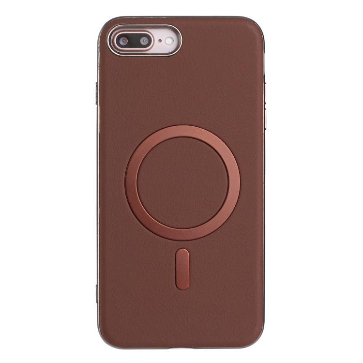 Solid Color Plating MagSafe Full Coverage Phone Case, For iPhone XR, For iPhone 8 Plus / 7 Plus, For iPhone 8 / 7 / 6