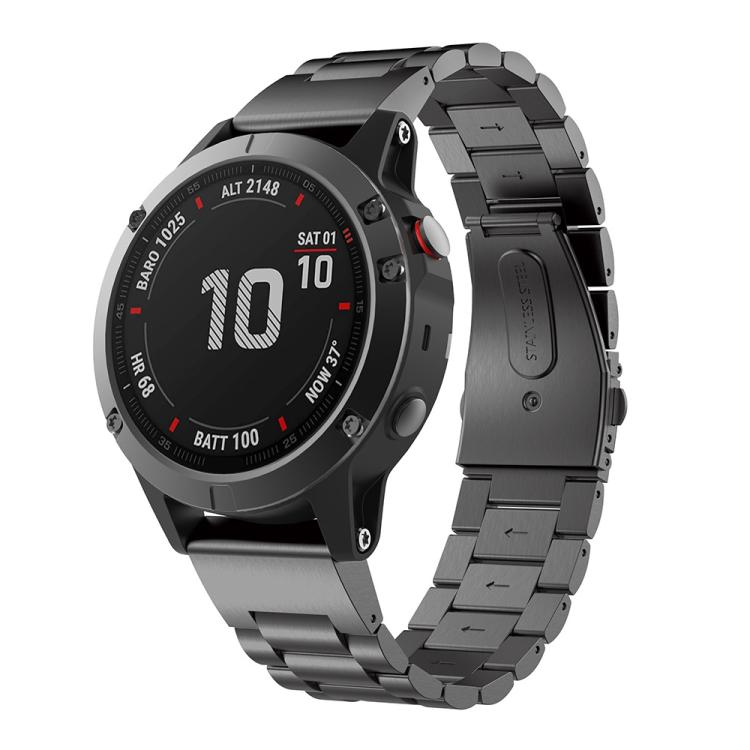 xDfind Three Beads Quick Release Metal Watch Band, For Garmin Fenix 8/7X/6X/5X 26mm, For Garmin Fenix 8/7/6/5 22mm, For Garmin Fenix 8/7S/6S/5S 20mm, For Garmin Forerunner 45/45S/Swim2, For Garmin Forerunner 220/735/735XT/230/235...