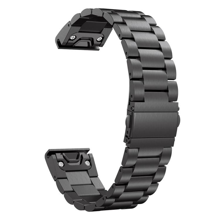 xDfind Three Beads Quick Release Metal Watch Band, For Garmin Fenix 8/7X/6X/5X 26mm, For Garmin Fenix 8/7/6/5 22mm, For Garmin Fenix 8/7S/6S/5S 20mm, For Garmin Forerunner 45/45S/Swim2, For Garmin Forerunner 220/735/735XT/230/235...