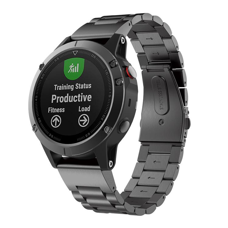 xDfind Three Beads Quick Release Metal Watch Band, For Garmin Fenix 8/7X/6X/5X 26mm, For Garmin Fenix 8/7/6/5 22mm, For Garmin Fenix 8/7S/6S/5S 20mm, For Garmin Forerunner 45/45S/Swim2, For Garmin Forerunner 220/735/735XT/230/235...