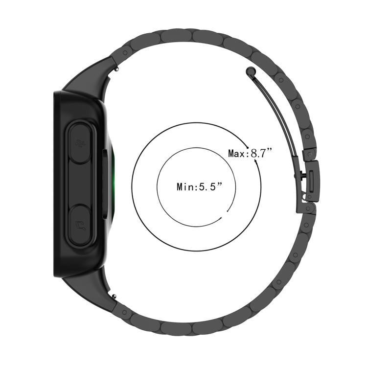 xDfind Three Beads Quick Release Metal Watch Band, For Garmin Fenix 8/7X/6X/5X 26mm, For Garmin Fenix 8/7/6/5 22mm, For Garmin Fenix 8/7S/6S/5S 20mm, For Garmin Forerunner 45/45S/Swim2, For Garmin Forerunner 220/735/735XT/230/235...