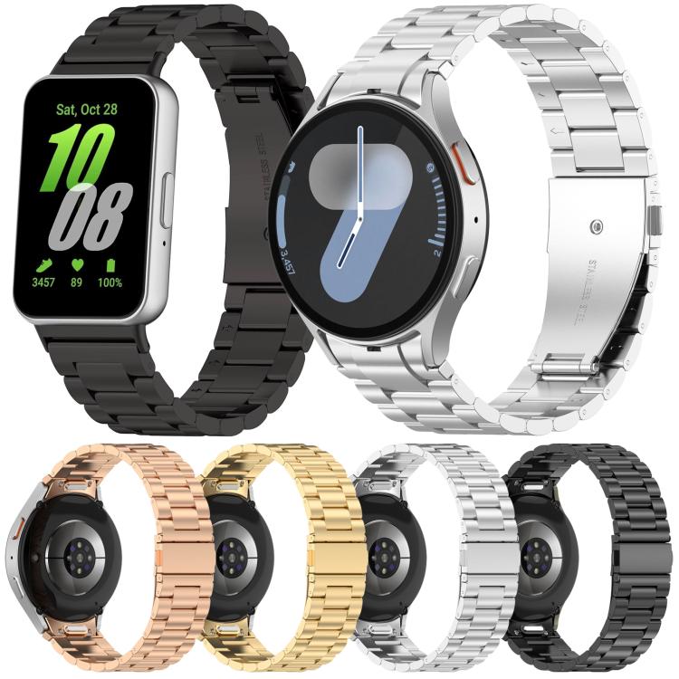 xDfind Three Beads Metal Watch Band, For Galaxy Watch Ultra2 2026 / 2025 / 1 2024, For Samsung Galaxy Watch 7 / FE / 6 / 5 / 4, For Samsung Galaxy Fit3