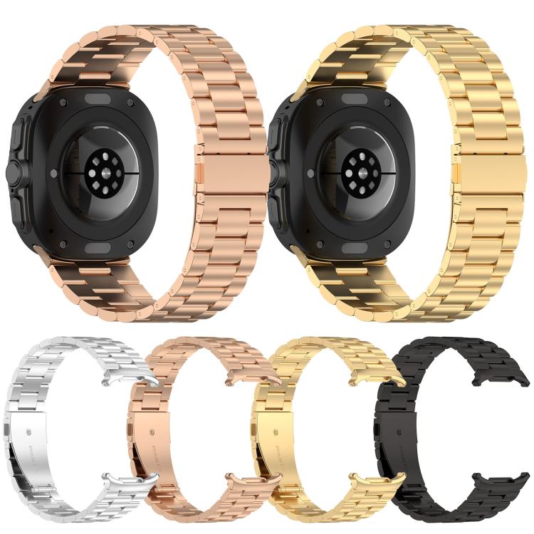 xDfind Three Beads Metal Watch Band, For Galaxy Watch Ultra2 2026 / 2025 / 1 2024, For Samsung Galaxy Watch 7 / FE / 6 / 5 / 4, For Samsung Galaxy Fit3