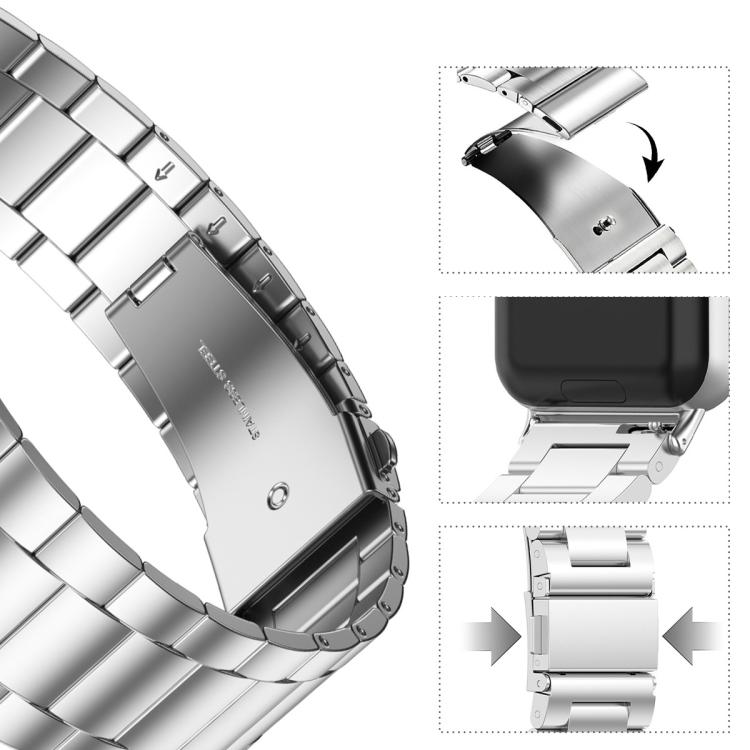 xDfind Three Beads Metal Watch Band, For Galaxy Watch Ultra2 2026 / 2025 / 1 2024, For Samsung Galaxy Watch 7 / FE / 6 / 5 / 4, For Samsung Galaxy Fit3