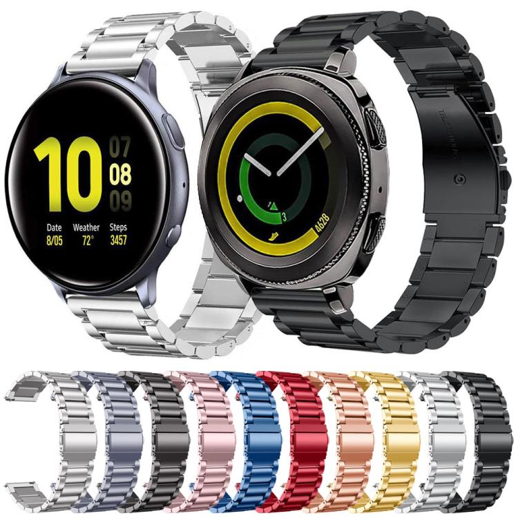 xDfind Three Beads Stainless Steel Watch Band, 22mm