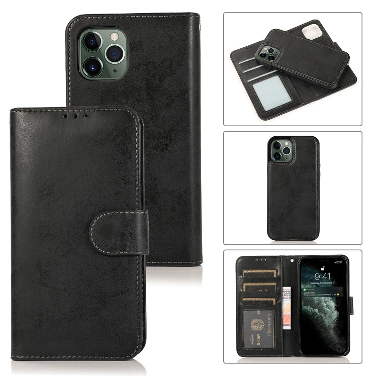 KLT888-2 Retro 2 in 1 Detachable Magnetic Horizontal Flip TPU + PU Leather Case with Holder & Card Slots & Photo Frame & Wallet, For iPhone XR, For iPhone XS Max, For iPhone 12 mini, For iPhone 12 / 12 Pro