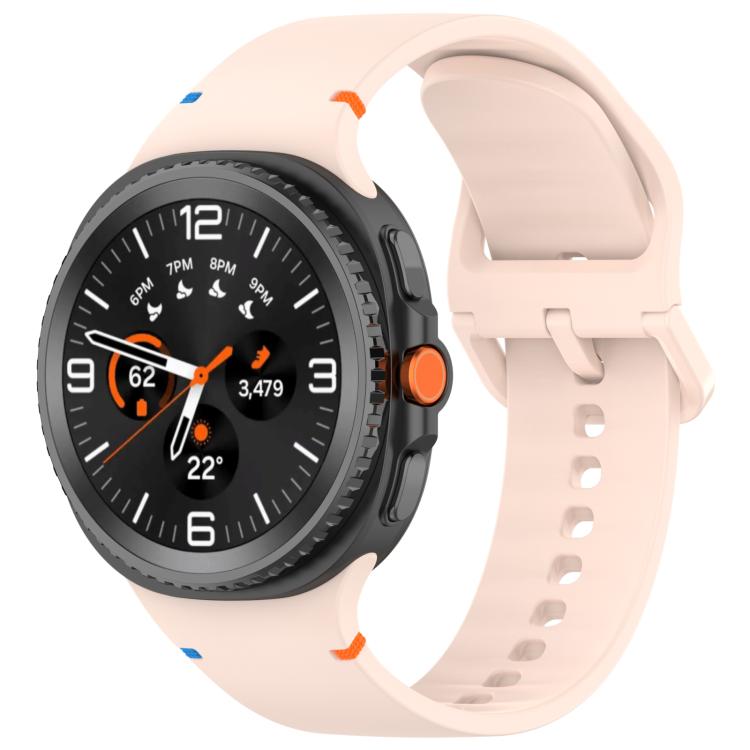 For Galaxy Watch9 / 8 / 8 Classic xDfind Stitched Solid Color Silicone Watch Band, 20mm