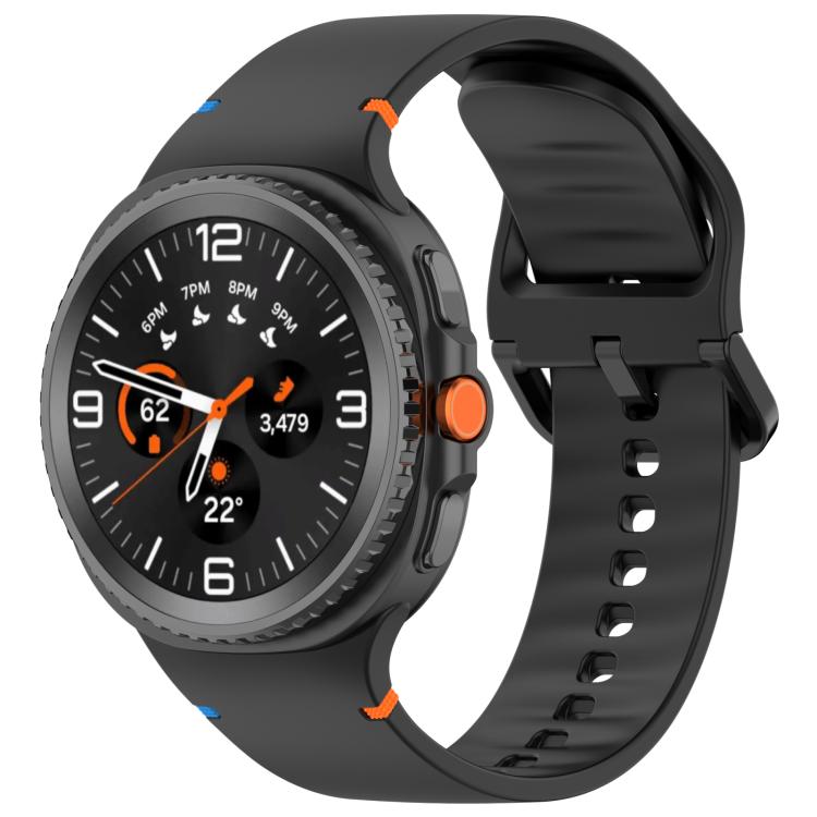 For Galaxy Watch9 / 8 / 8 Classic xDfind Stitched Solid Color Silicone Watch Band, 20mm