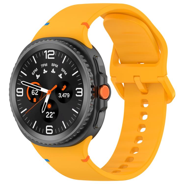 For Galaxy Watch9 / 8 / 8 Classic xDfind Stitched Solid Color Silicone Watch Band, 20mm