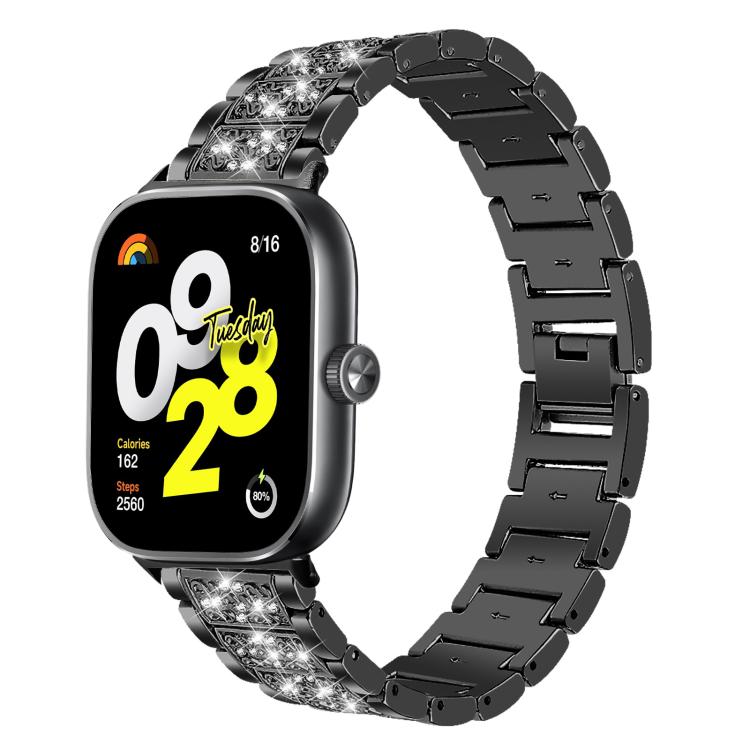 xDfind Diamond Jewelry Stainless Steel Watch Band, For Xiaomi Band 9 Pro / Redmi Watch 6 / 5, For Xiaomi Smart Band 10 / 9 / 8 / NFC 14mm, For Redmi Watch 3 Active / Lite 20mm, For Redmi Watch 3 20mm