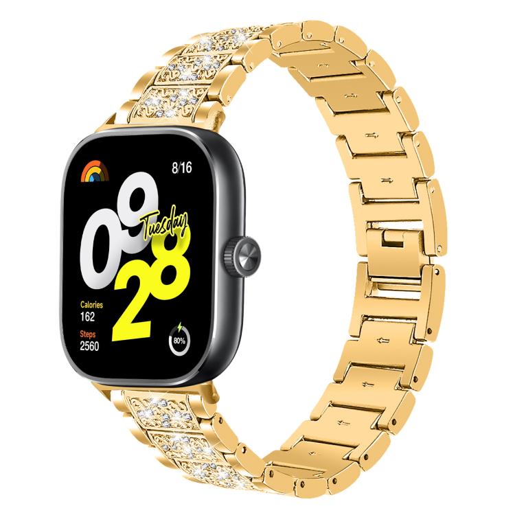xDfind Diamond Jewelry Stainless Steel Watch Band, For Xiaomi Band 9 Pro / Redmi Watch 6 / 5, For Xiaomi Smart Band 10 / 9 / 8 / NFC 14mm, For Redmi Watch 3 Active / Lite 20mm, For Redmi Watch 3 20mm