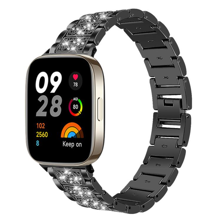 xDfind Diamond Jewelry Stainless Steel Watch Band, For Xiaomi Band 9 Pro / Redmi Watch 6 / 5, For Xiaomi Smart Band 10 / 9 / 8 / NFC 14mm, For Redmi Watch 3 Active / Lite 20mm, For Redmi Watch 3 20mm