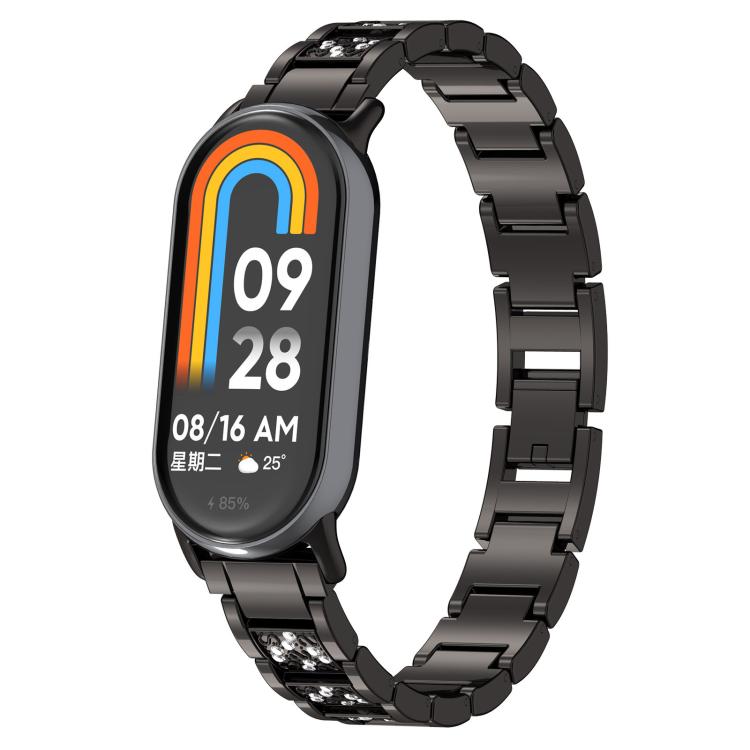 xDfind Diamond Jewelry Stainless Steel Watch Band, For Xiaomi Band 9 Pro / Redmi Watch 6 / 5, For Xiaomi Smart Band 10 / 9 / 8 / NFC 14mm, For Redmi Watch 3 Active / Lite 20mm, For Redmi Watch 3 20mm