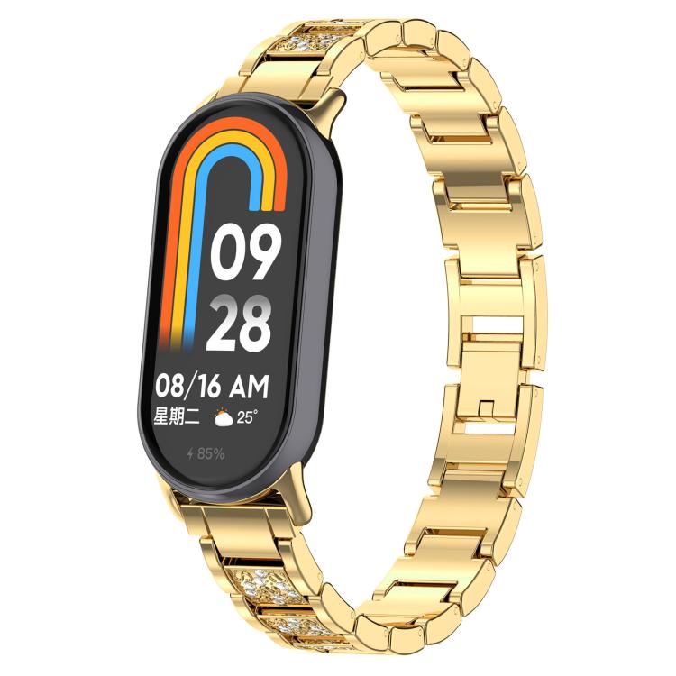 xDfind Diamond Jewelry Stainless Steel Watch Band, For Xiaomi Band 9 Pro / Redmi Watch 6 / 5, For Xiaomi Smart Band 10 / 9 / 8 / NFC 14mm, For Redmi Watch 3 Active / Lite 20mm, For Redmi Watch 3 20mm