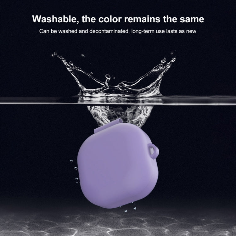 For Samsung Galaxy Buds Live Anti-fall Silicone Earphone Protective Case with Hook