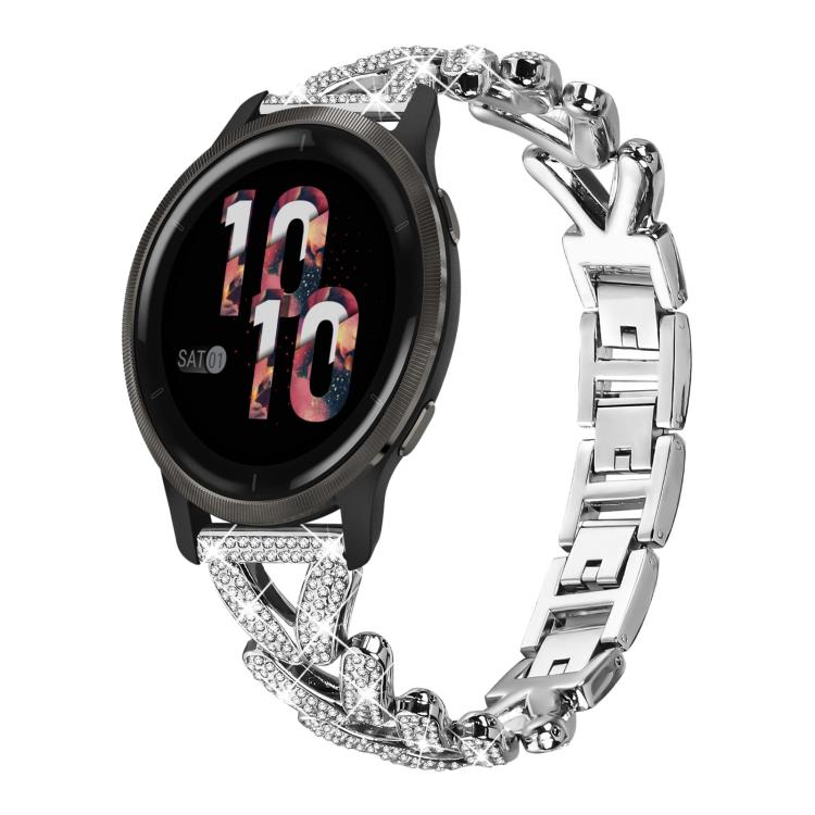 xDfind Small Twist Diamond Metal Watch Band, 20mm For Huawei Watch GT4 / GT3 / GT2, 20mm, 20mm For COROS APEX 2 42mm / PACE 2, 20mm For Xiaomi Mibro Air / Mibro Lite, 20mm For Honor Watch SE / Magic Watch2 42mm