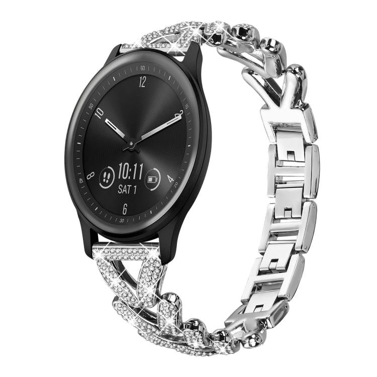 xDfind Small Twist Diamond Metal Watch Band, 20mm For Huawei Watch GT4 / GT3 / GT2, 20mm, 20mm For COROS APEX 2 42mm / PACE 2, 20mm For Xiaomi Mibro Air / Mibro Lite, 20mm For Honor Watch SE / Magic Watch2 42mm