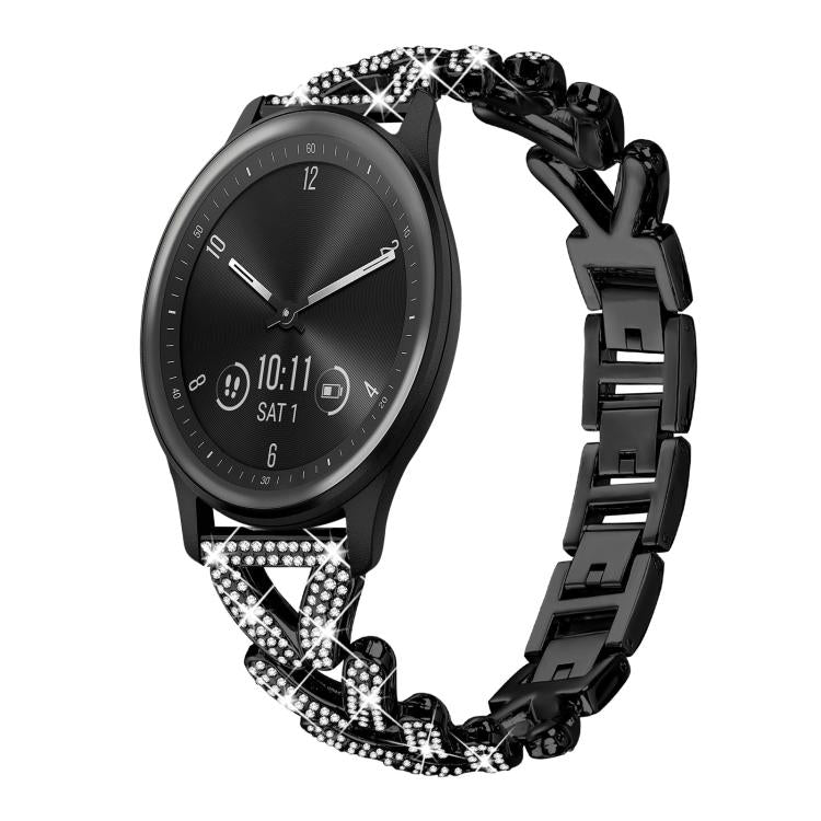 xDfind Small Twist Diamond Metal Watch Band, 20mm For Huawei Watch GT4 / GT3 / GT2, 20mm, 20mm For COROS APEX 2 42mm / PACE 2, 20mm For Xiaomi Mibro Air / Mibro Lite, 20mm For Honor Watch SE / Magic Watch2 42mm