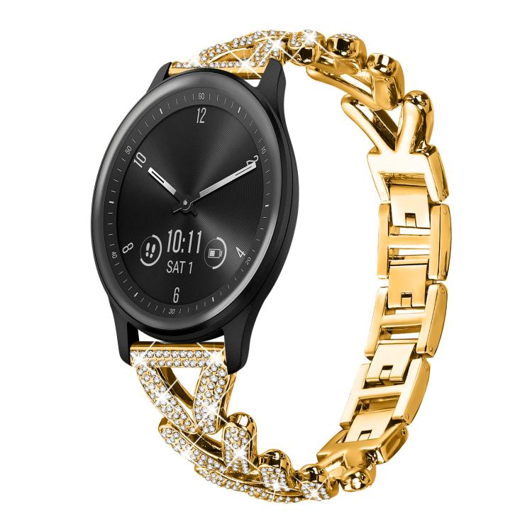 xDfind Small Twist Diamond Metal Watch Band, 20mm For Huawei Watch GT4 / GT3 / GT2, 20mm, 20mm For COROS APEX 2 42mm / PACE 2, 20mm For Xiaomi Mibro Air / Mibro Lite, 20mm For Honor Watch SE / Magic Watch2 42mm