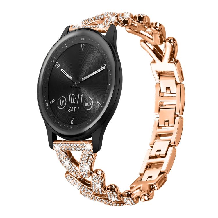 xDfind Small Twist Diamond Metal Watch Band, 20mm For Huawei Watch GT4 / GT3 / GT2, 20mm, 20mm For COROS APEX 2 42mm / PACE 2, 20mm For Xiaomi Mibro Air / Mibro Lite, 20mm For Honor Watch SE / Magic Watch2 42mm
