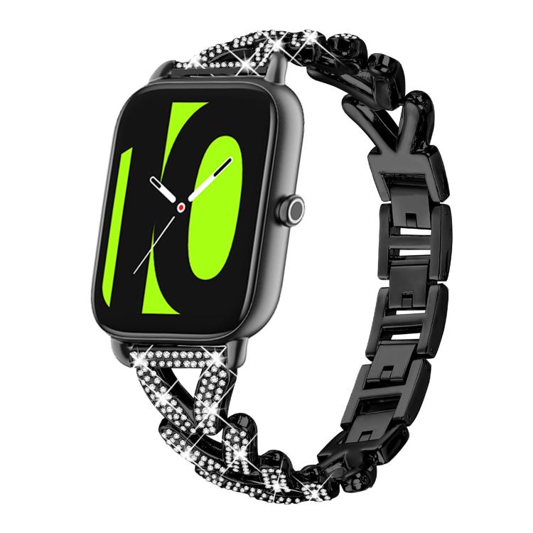 xDfind Small Twist Diamond Metal Watch Band, 20mm For Amazfit Bip U / Bip Lite / Bip 3 Pro, 20mm For Amazfit GTS4 Mini/3/2 /2e/2 Mini, 20mm For Xiaomi Haylou RS4 Plus LS11 / LS12, 20mm For Ticwatch GTH / E3 / E / 2...