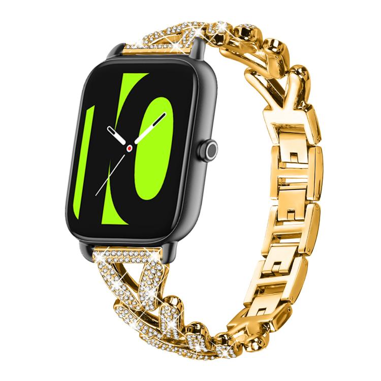xDfind Small Twist Diamond Metal Watch Band, 20mm For Amazfit Bip U / Bip Lite / Bip 3 Pro, 20mm For Amazfit GTS4 Mini/3/2 /2e/2 Mini, 20mm For Xiaomi Haylou RS4 Plus LS11 / LS12, 20mm For Ticwatch GTH / E3 / E / 2...