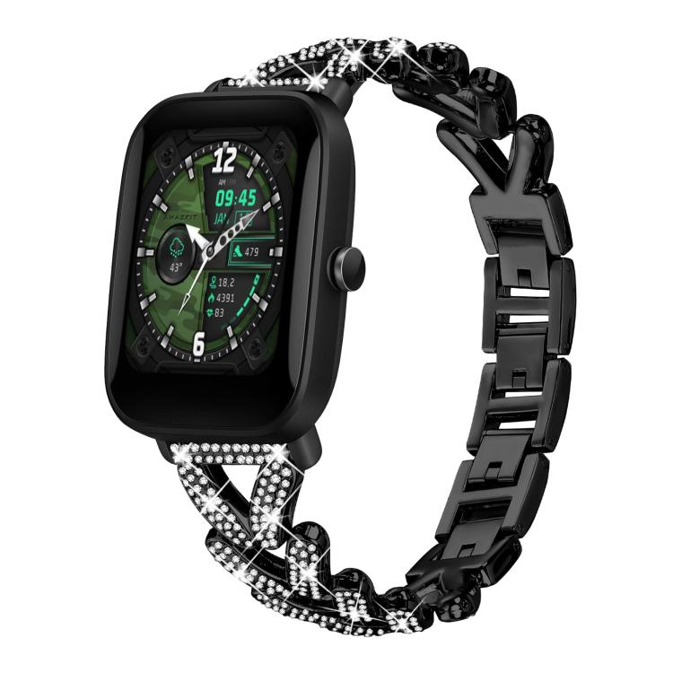 xDfind Small Twist Diamond Metal Watch Band, 20mm For Amazfit Bip U / Bip Lite / Bip 3 Pro, 20mm For Amazfit GTS4 Mini/3/2 /2e/2 Mini, 20mm For Xiaomi Haylou RS4 Plus LS11 / LS12, 20mm For Ticwatch GTH / E3 / E / 2...