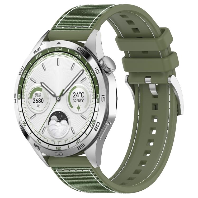 xDfind Hybrid Nylon Braid Silicone Watch Band, 20mm, 22mm