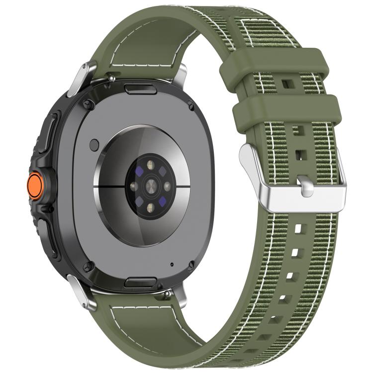 xDfind Hybrid Nylon Braid Silicone Watch Band, For Samsung Galaxy Watch 8 / 8 Classic 22mm