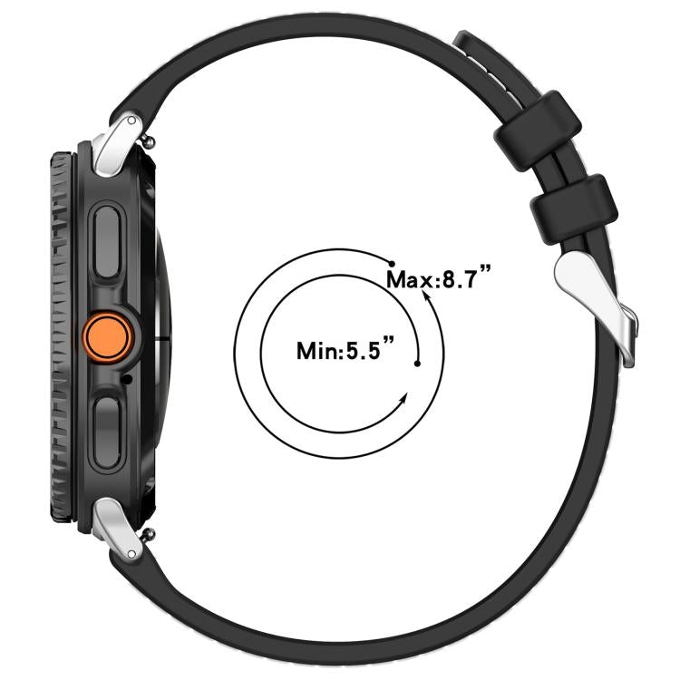 xDfind Hybrid Nylon Braid Silicone Watch Band, For Samsung Galaxy Watch 8 / 8 Classic 22mm