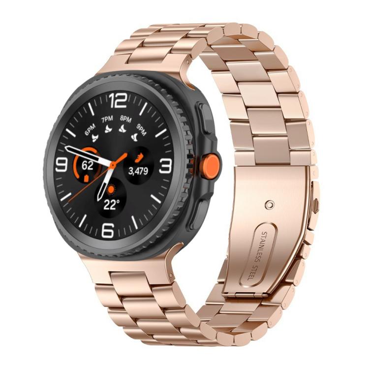 Three Beads Stainless Steel Watch Band, For Samsung Galaxy Watch8 / Watch8 Classic