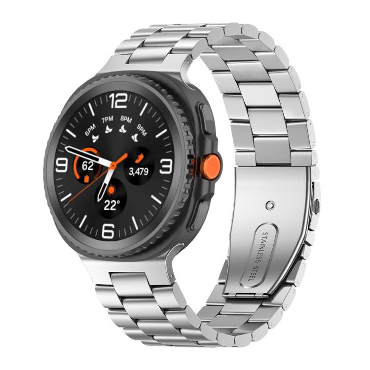 Three Beads Stainless Steel Watch Band, For Samsung Galaxy Watch8 / Watch8 Classic