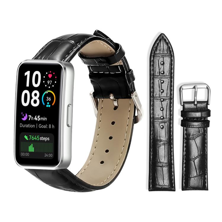 xDfind Bamboo Texture Pin Buckle Leather Watch Band, For Huawei Watch Fit 4 Pro / Fit 4 / Fit 3 20mm, For Huawei Band 10 / 9 / 8 14mm, For Huawei Watch D2 22mm