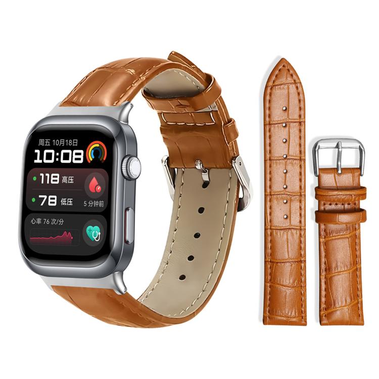 xDfind Bamboo Texture Pin Buckle Leather Watch Band, For Huawei Watch Fit 4 Pro / Fit 4 / Fit 3 20mm, For Huawei Band 10 / 9 / 8 14mm, For Huawei Watch D2 22mm