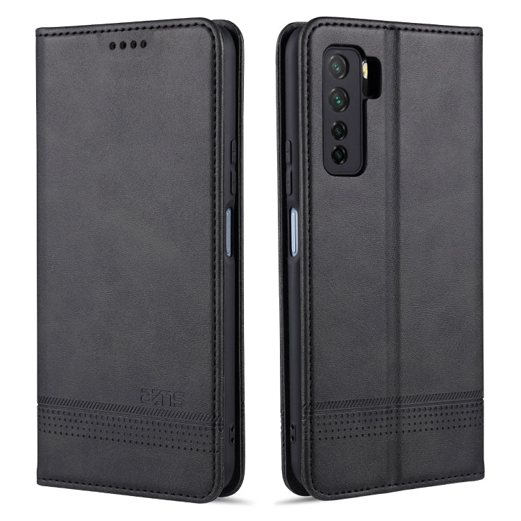 AZNS Magnetic Calf Texture Horizontal Flip Leather Case with Card Slots & Holder & Wallet, For Huawei Nova 7 SE, For Huawei Nova 7, For Huawei Enjoy 20, For Huawei Maimang 9