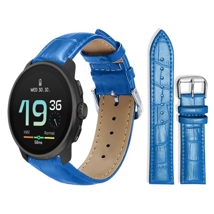 xDfind Bamboo Texture Pin Buckle Leather Watch Band, 22mm For Suunto Race S / Race / 9 Peak / 5 Peak