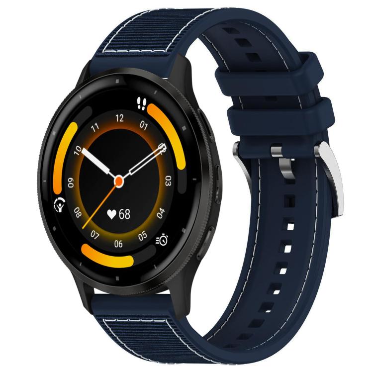 xDfind Hybrid Nylon Braid Silicone Watch Band, 22mm For Garmin Forerunner 570 47mm/935/945, 20mm For Garmin Forerunner 570 42mm/245/645, 20mm For Garmin?Vivomove?Sport/Vivoactive5/3, 22mm For Garmin Venu 3 / Vivoactive 4