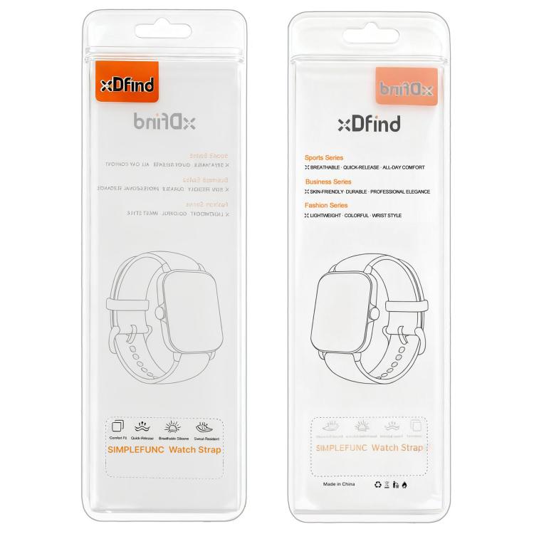 xDfind Hybrid Nylon Braid Silicone Watch Band, For Amazfit T-Rex 3 22mm