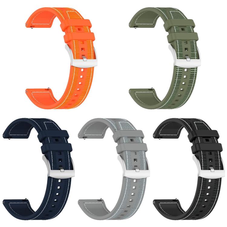 xDfind Hybrid Nylon Braid Silicone Watch Band, For Amazfit T-Rex 3 22mm