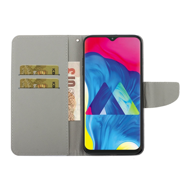 Coloured Drawing Pattern Horizontal Flip PU Leather Case with Holder & Card Slots & Wallet & Lanyard, For Samsung Galaxy A20 / A30
