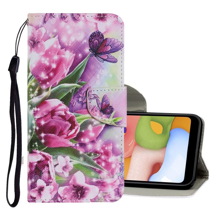 Coloured Drawing Pattern Horizontal Flip PU Leather Case with Holder & Card Slots & Wallet & Lanyard, For Samsung Galaxy A20 / A30