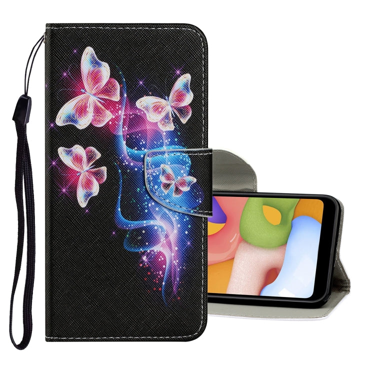 Coloured Drawing Pattern Horizontal Flip PU Leather Case with Holder & Card Slots & Wallet & Lanyard, For Samsung Galaxy A20 / A30